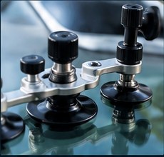 Professional windshield chip repair bridge and injector